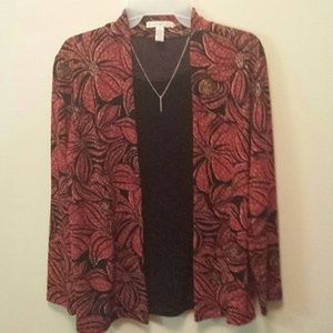 Tunic with spandex shell